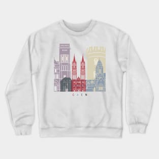 Caen skyline poster Crewneck Sweatshirt